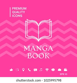 Elegant logo with book symbol with pages