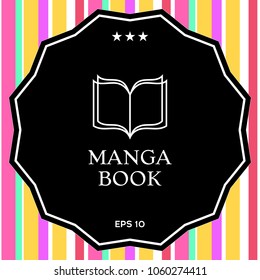 Elegant logo with book symbol with pages
