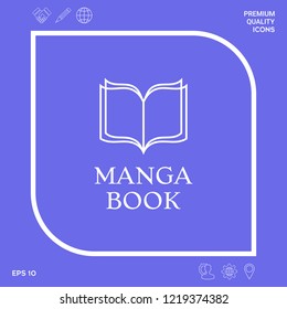 Elegant logo with book symbol with pages