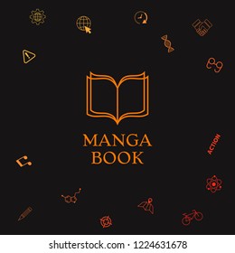 Elegant logo with book symbol with pages