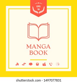 Elegant logo with book symbol with pages