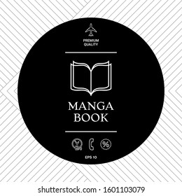 Elegant logo with book symbol with pages