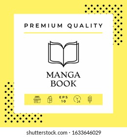 Elegant logo with book symbol with pages