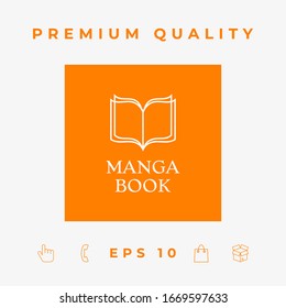 Elegant logo with book symbol with pages