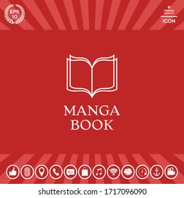 Elegant logo with book symbol with pages