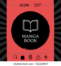 Elegant logo with book symbol with pages