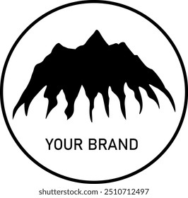 Logotipo elegante con el estilo del círculo hecho por Flammaduck Studio para la marca del Artista, de la compañía o al aire libre