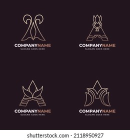 Elegant logo design abstract illustration