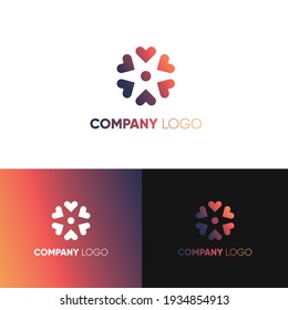 elegant logo design concept, floral, modern , for representing boutique, beauty spa, hotel, company business