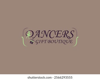 Elegant Logo Design for Dancers Gift Boutique with Fairy and Gift Elements