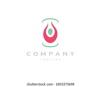 elegant logo design of human shape, logo suitable for society, health or nature energy.. etc 