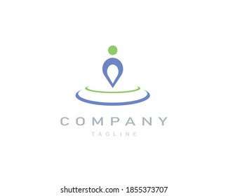 elegant logo design of human shape, logo suitable for society, health or nature energy.. etc 
