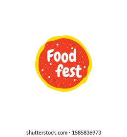 elegant logo design idea with food fest concept