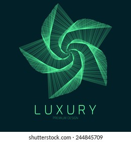 Elegant logo design, vector illustration