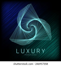 Elegant logo design, vector illustration