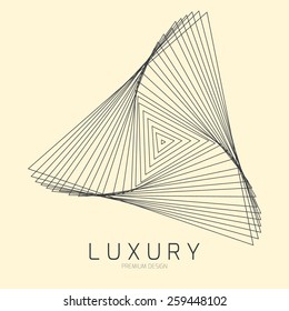 Elegant logo design, vector illustration