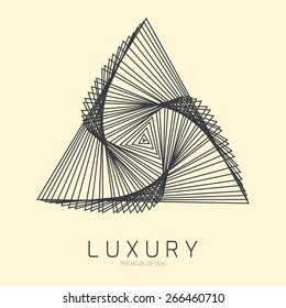 Elegant logo design, vector illustration