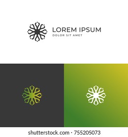 elegant logo emblem vector