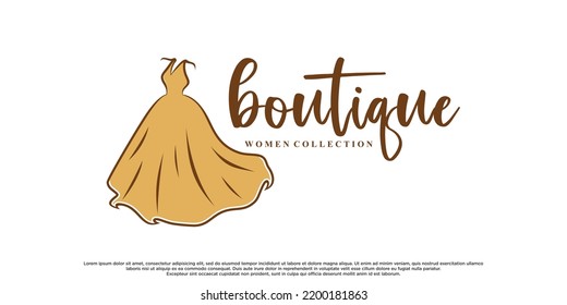 Elegant logo for fashion designer with creative modern concept Premium Vector