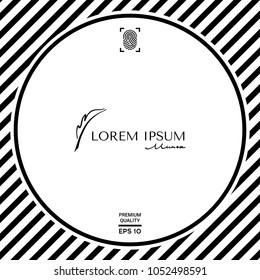 Elegant logo with Fountain pen