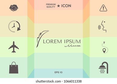 Elegant logo with Fountain pen