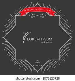 Elegant logo with Fountain pen