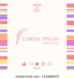 Elegant logo with Fountain pen