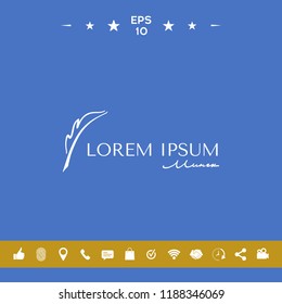 Elegant logo with Fountain pen