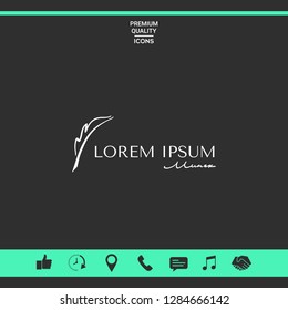 Elegant logo with Fountain pen