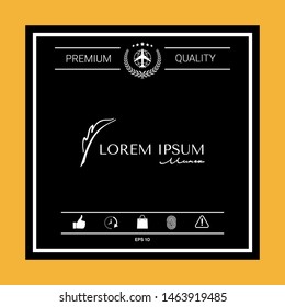 Elegant logo with Fountain pen