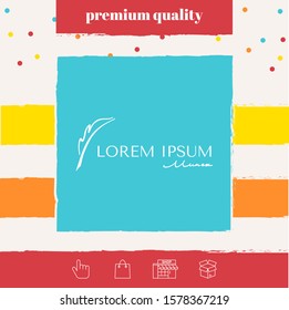 Elegant logo with Fountain pen