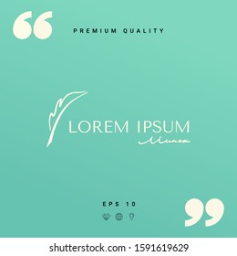 Elegant logo with Fountain pen