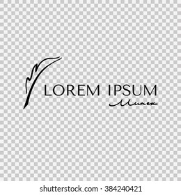 Elegant logo with Fountain pen.