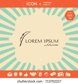 Elegant logo with Fountain pen