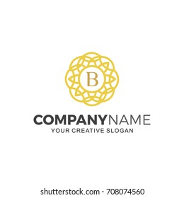 Elegant logo initial B. Business logo illustration