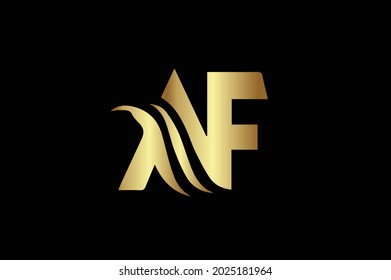 elegant logo with initials for company -vector