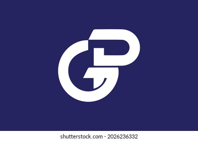 elegant logo with initials for company -vector