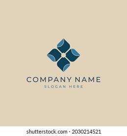 Elegant logo for jewelry salon, hotel, store or spa.Brand mark for business. Vector image.