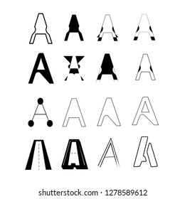 Elegant Logo with latter A - A Latter Logo Concept
