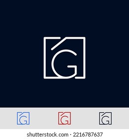 Elegant Logo With Letter G. Creative and minimal design G logo. Symbol G for logo. vector eps10
