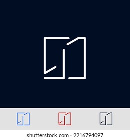 Elegant Logo With Letter I. Creative and minimal design I logo. Symbol I for logo. vector eps10
