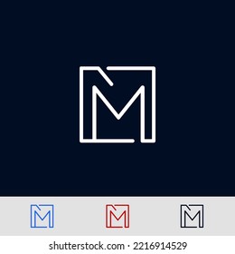 Elegant Logo With Letter M. Creative and minimal design M logo. Symbol M for logo. vector eps10