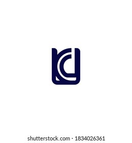 elegant logo letter u and c