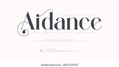 Elegant logo modern luxury alphabet font. Typography elegant style alphabet fonts for beauty shop, decoration, business, boutique, fashion, brand, wedding, vintage design. vector illustration
