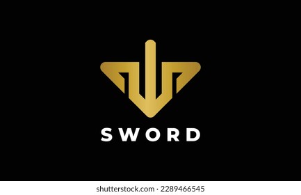 Elegante logotipo emblema vectorial estilo de flecha para negocios y tecnología