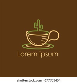 elegant logos cafe cactus 