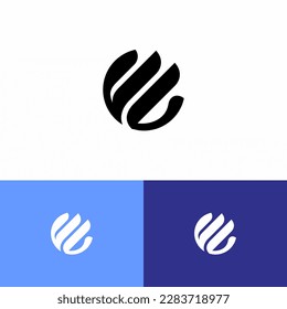 elegant logotype with the initials of the letters VL or FL. vectors