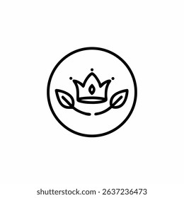 Elegant lotus or floral icon in minimal style, suitable for wellness, spa, yoga, or nature-themed projects