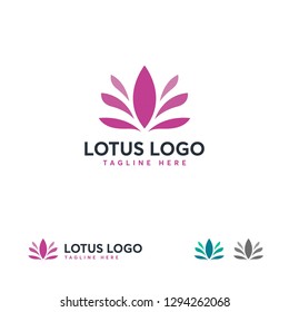 Elegant Lotus Flower logo, Beauty Care logo designs, Lotus Flower Logo Beauty Spa salon Cosmetics brand