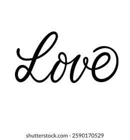 Elegant Love Typography Design | Romantic Calligraphy Text

